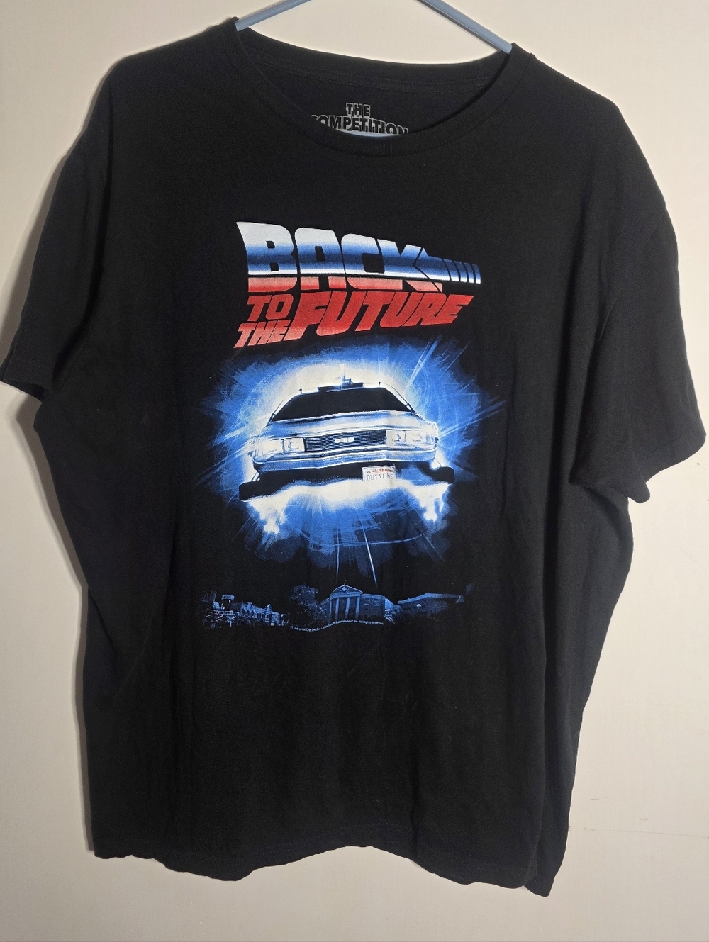 Back to the Future T-Shirt - Bleu DeLorean Movie Graphic - Retro Film Tee